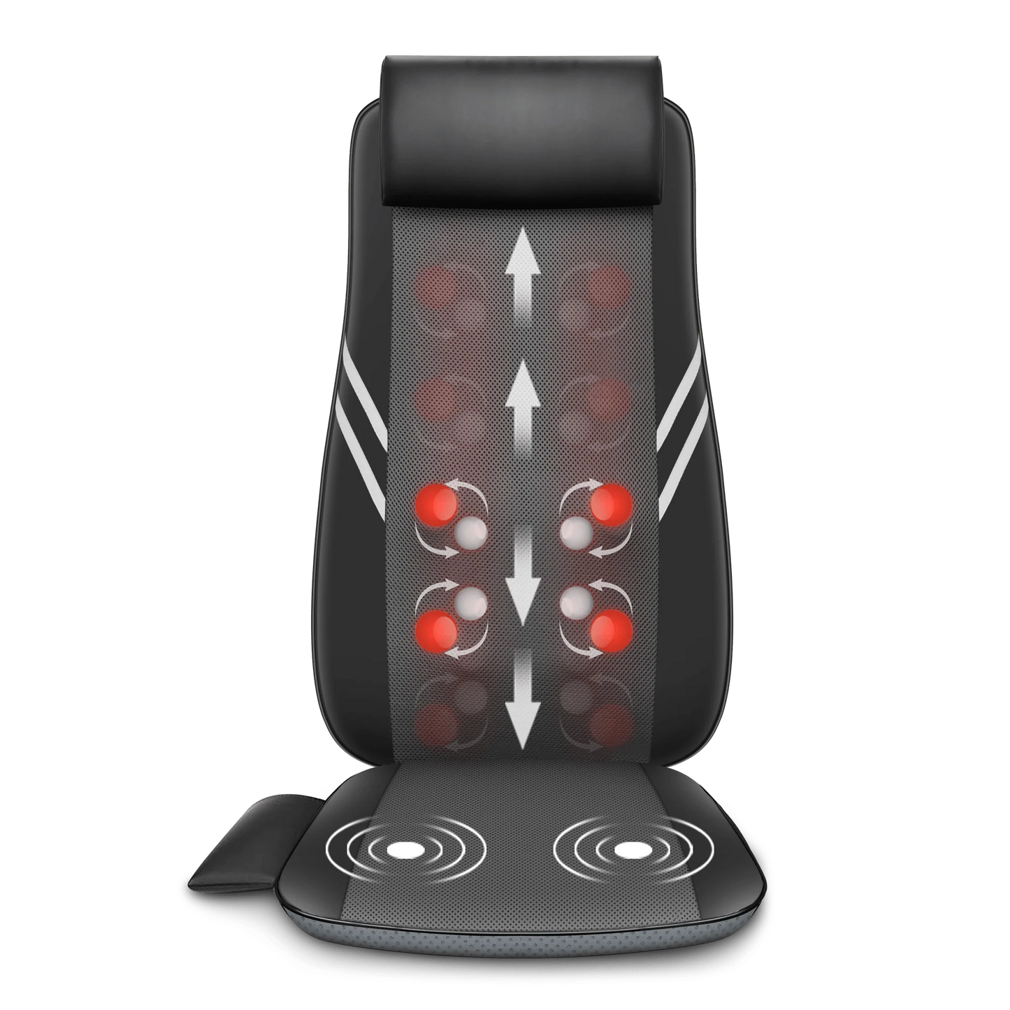 Snailax Shiatsu Massage Cushion with Heat Massage Chair Pad Kneading Back Massager