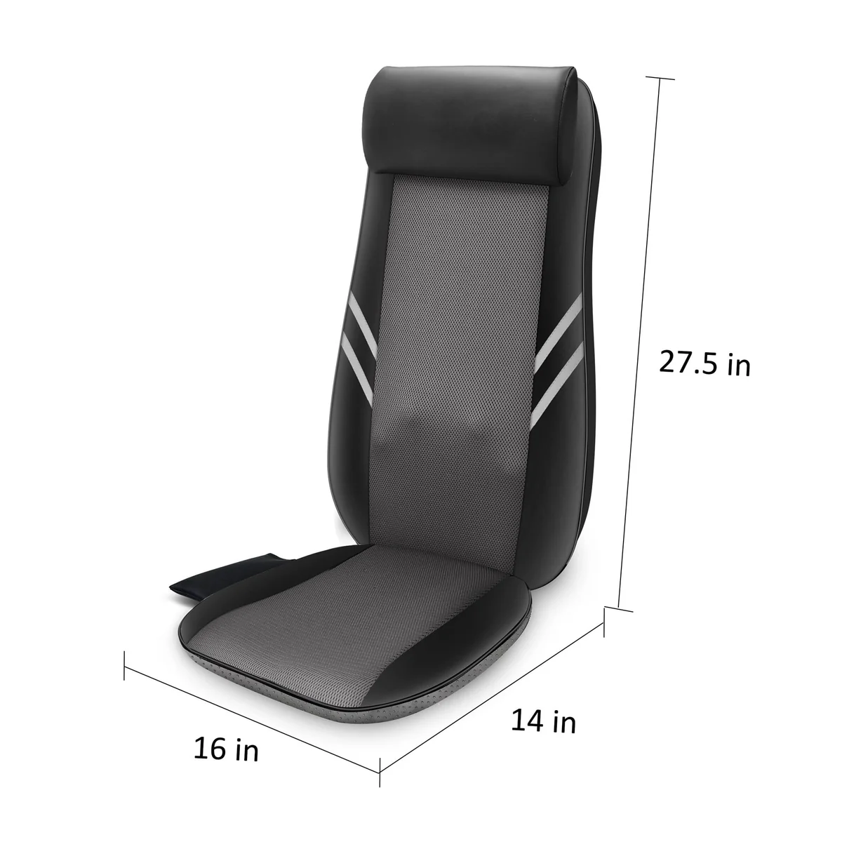 Snailax Shiatsu Massage Cushion with Heat Massage Chair Pad Kneading Back Massager